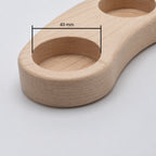 Curved Maple Wood Candle Holder ,Natural Home Decor Gift