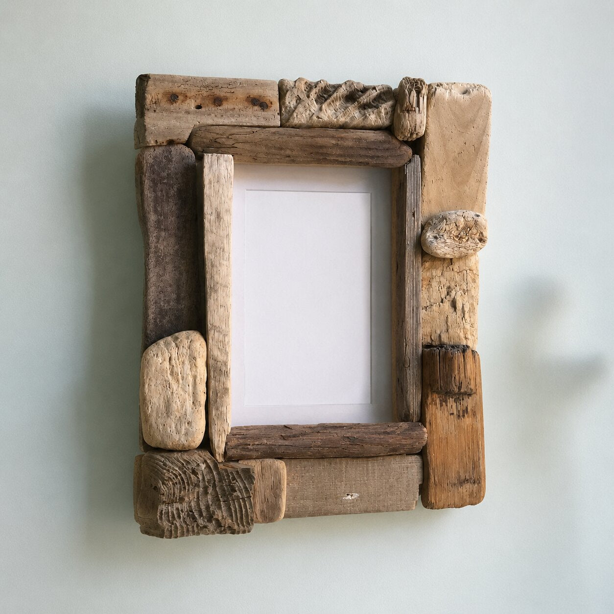 Natural Driftwood Picture Frame, Coastal Inspired Wall Decor, Unique Ocean Style Accent