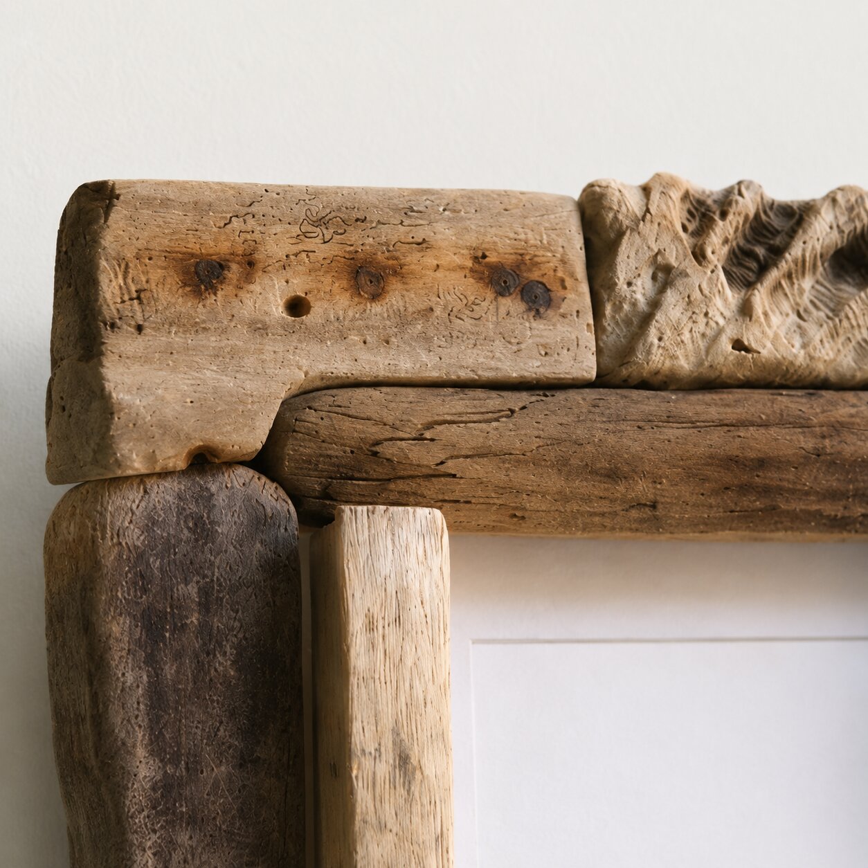 Natural Driftwood Picture Frame, Coastal Inspired Wall Decor, Unique Ocean Style Accent