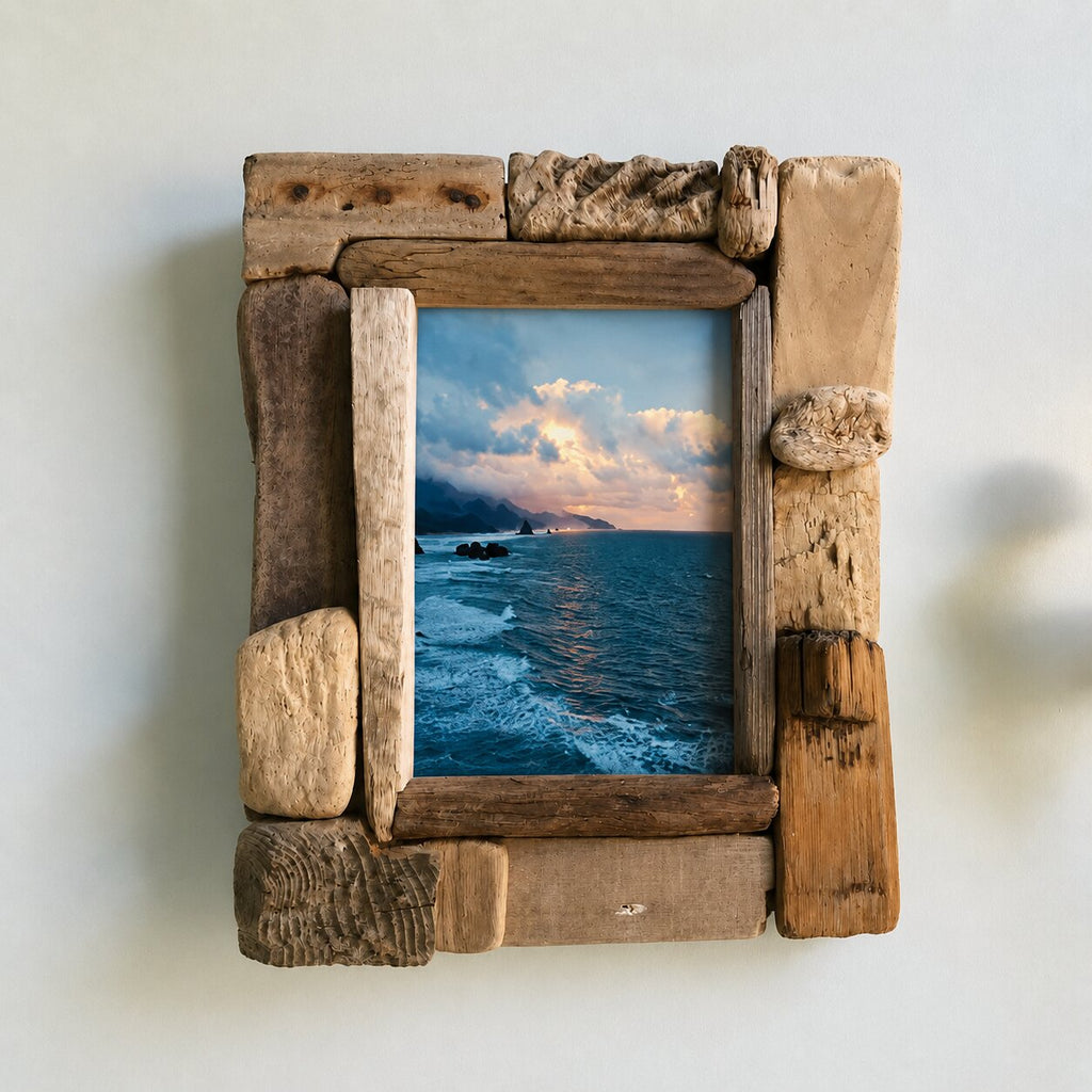 Natural Driftwood Picture Frame, Unique Coastal Inspired Wall Decor