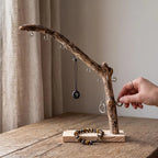 Handcrafted Driftwood Jewelry Holder, Necklace & Ring Display