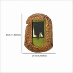 Handcrafted Wood Picture Frame, Cozy Cat Window Wall Art