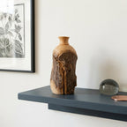 Hand Carved Wooden Vase, Unique Natural Home Decor