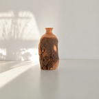 Hand Carved Wooden Vase, Unique Natural Home Decor