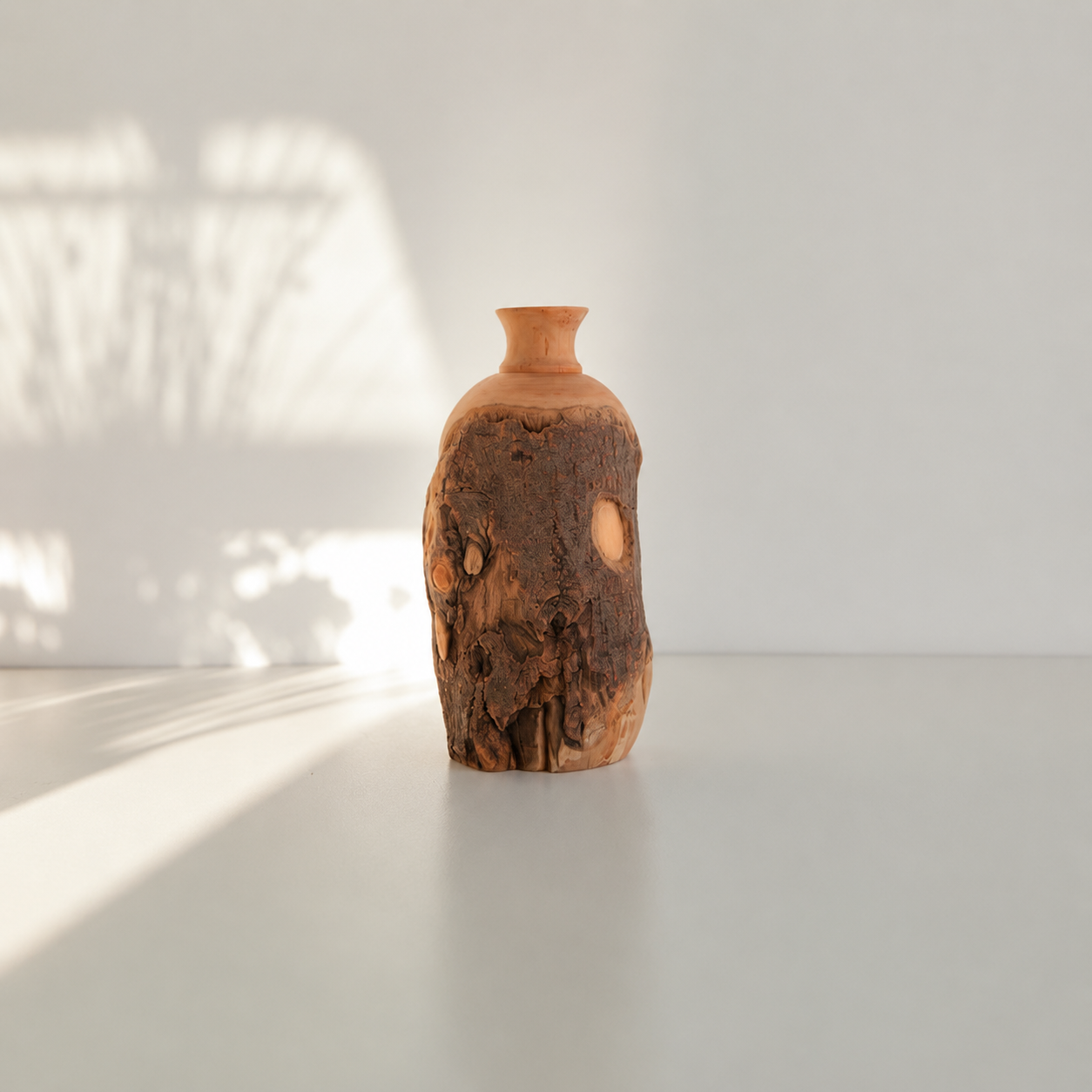 Hand Carved Wooden Vase, Unique Natural Home Decor, Handmade Gift For Her