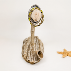 Handcrafted Driftwood Jewelry Holder, Coastal Bracelet Display Stand