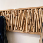 Reclaimed Driftwood Coat Rack ,Natural Wooden Wall Organizer