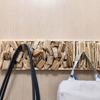 Reclaimed Driftwood Coat Rack ,Natural Wooden Wall Organizer