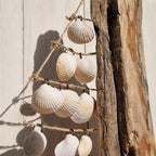Handmade Seashell Sailboat Driftwood Coastal Beach House Decor