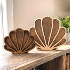 Coastal Seashell & Sea Glass Shadow Box Display Decor