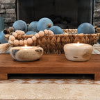 Handcrafted Hackberry Wood Candle Holder Natural Rustic Decor