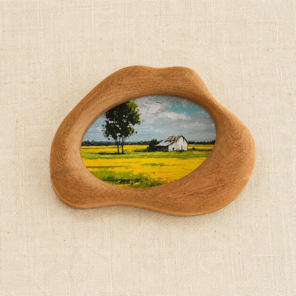 Handcrafted Cloud Wood Frame, Minimalist Wall Art Decor, Natural Home Display Piece