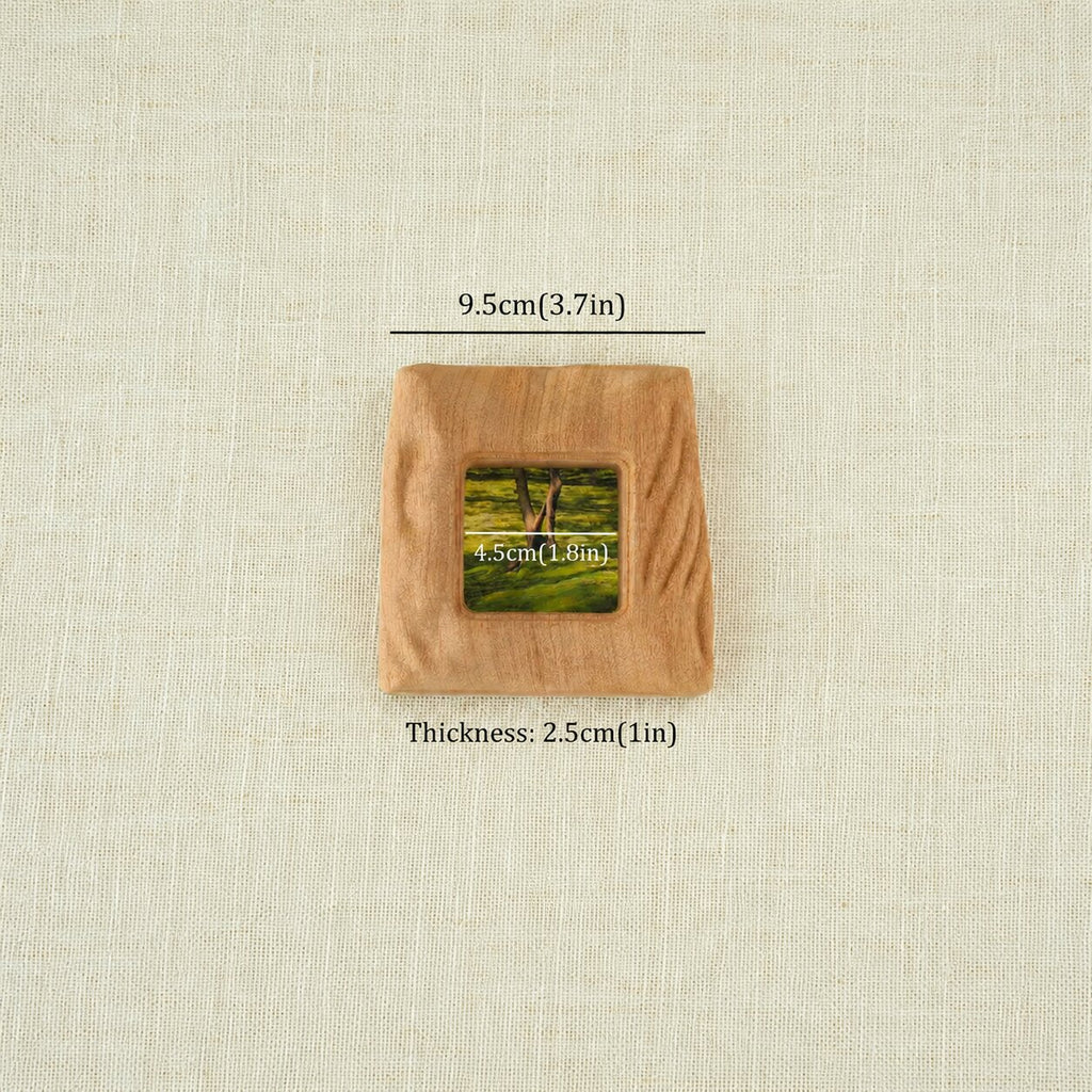 Natural Sapele Wood Picture Frame, Irregular Handmade Design, Rustic Home Decor Accent