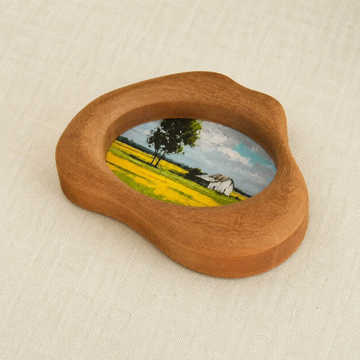 Handcrafted Cloud Wood Frame, Minimalist Wall Art Decor, Natural Home Display Piece