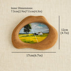 Handcrafted Cloud Solid Wood Frame, Minimalist Natural Wall Decor