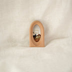 Handcrafted Irregular Natural Sapele Solid Wood Frame, Rustic Home Decor