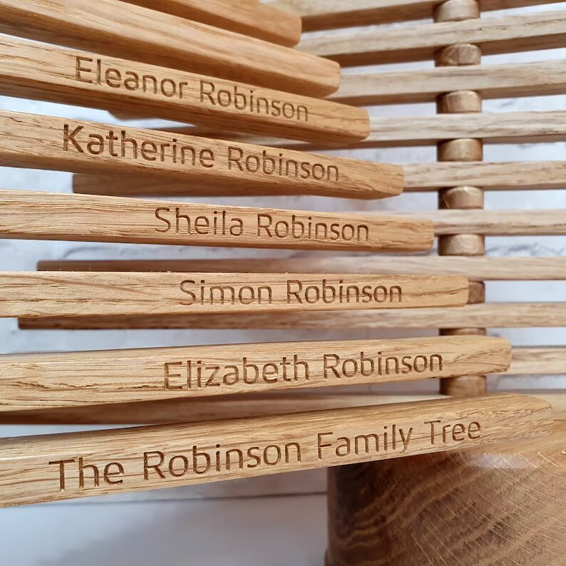 Alternative Oak Christmas Tree Minimalist Wooden Holiday Home Decor