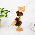 Hand Carved Wooden Stingray Sculpture Driftwood Coastal Ocean Decor