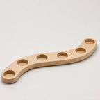 Curved Maple Wood Candle Holder ,Natural Home Decor Gift