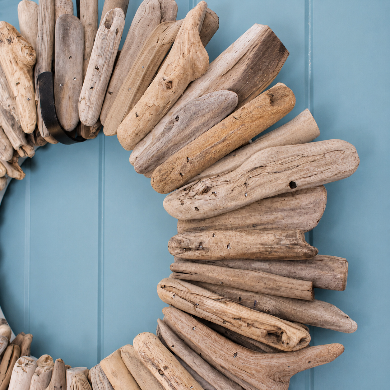 Authentic Driftwood Wreath, Coastal Handmade Wall Decor, Natural Lake Inspired Home Accent