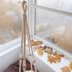 Handmade Boho Macrame Plant Shelf