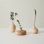 Handmade Carved Wooden Vase, Natural Sculpture, Minimalist Home Decor Gift