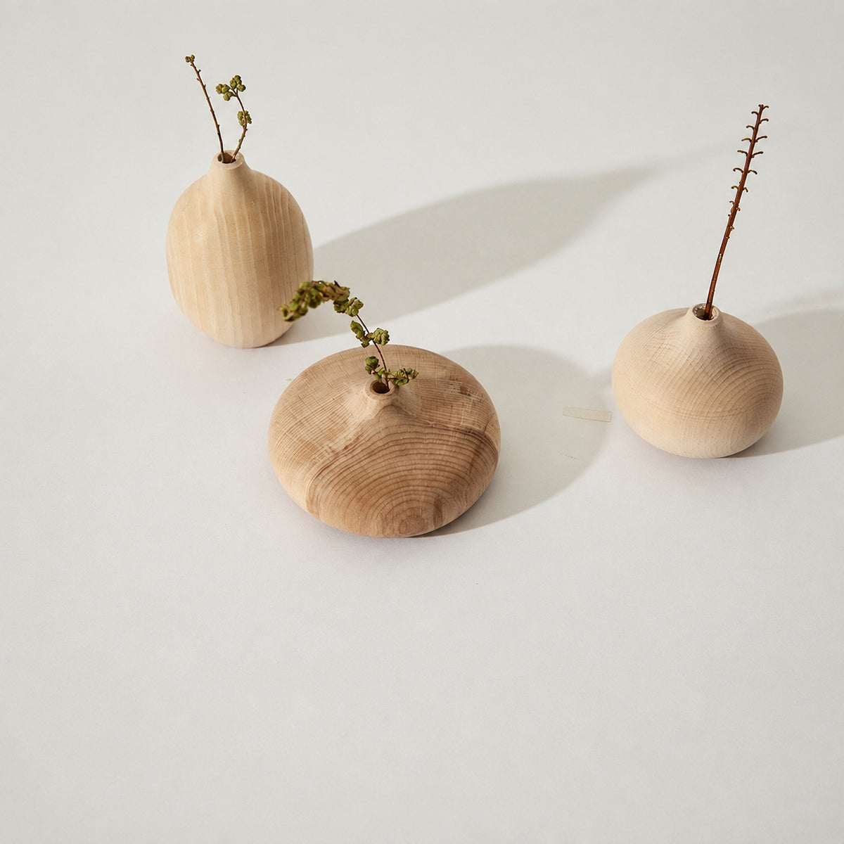 Handmade Carved Wooden Vase, Natural Sculpture, Minimalist Home Decor Gift