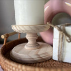 Handmade Wooden Candlestick Holders, Rustic Wedding Table Centerpiece