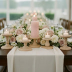 Handmade Wooden Candlestick Holders, Rustic Wedding Table Centerpiece